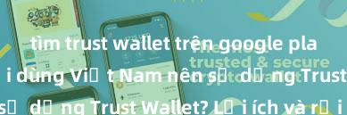 tìm trust wallet trên google play Tại sao người dùng Việt Nam nên sử dụng Trust Wallet? Lợi ích và rủi ro